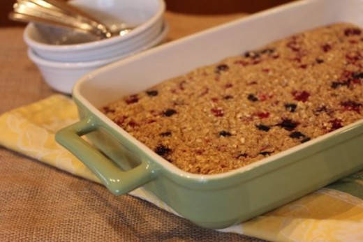 Triple Berry Baked Oatmeal