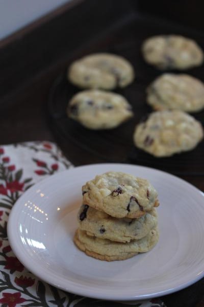 Gluten Free White Chocolate Cranberry Cookies-_