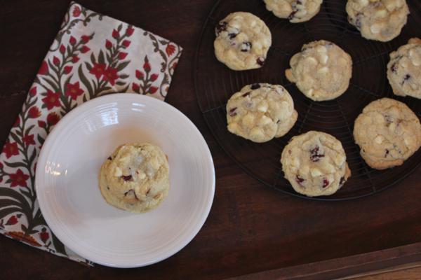 Gluten Free White Chocolate Cranberry Cookies