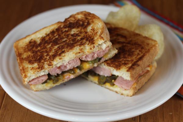 Kielbasa Grilled Cheese__