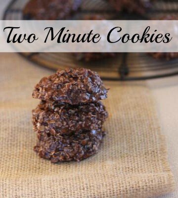 two minute cookies