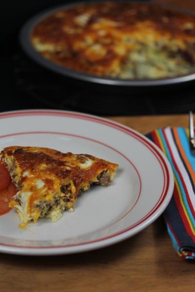 Crustless Bacon Cheeseburger Quiche