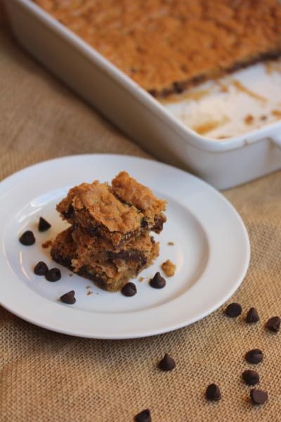 coconut bars on plate