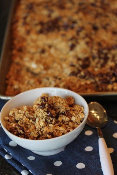 Chocolate Chip Coconut Granola-