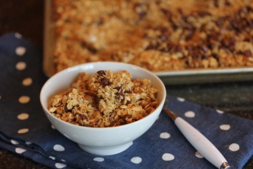 Chocolate Chip Coconut Granola_