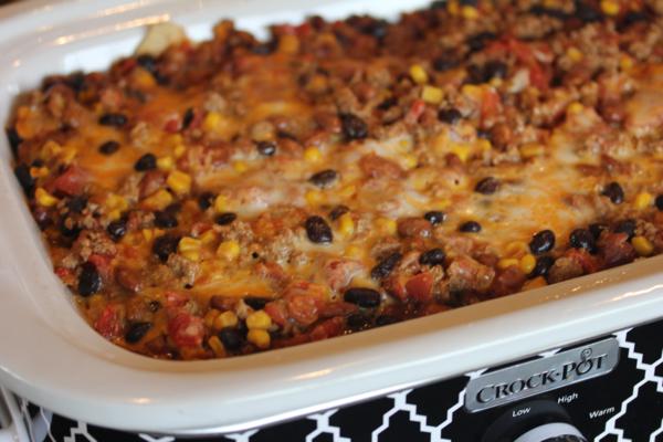 Crock Pot Nacho Cheese Casserole-