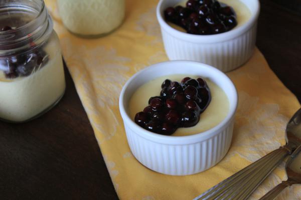 Crustless No Bake Lemon Blueberry Cheesecake Recipe_