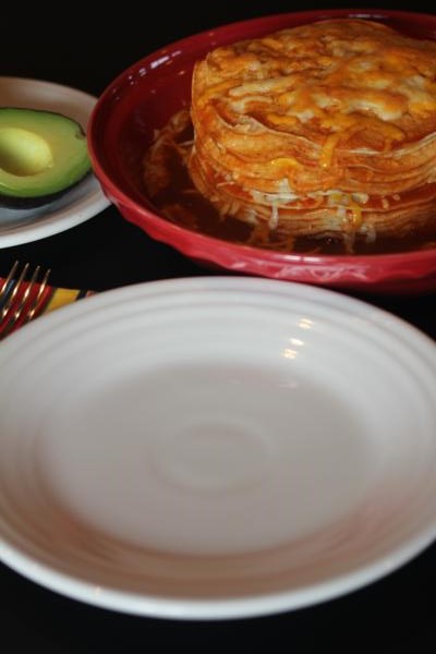 Layered Cheese Enchiladas