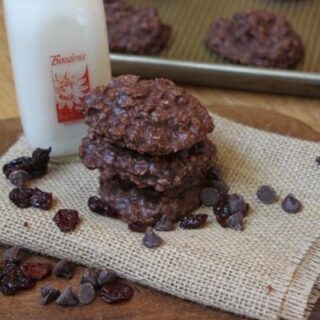 Chocolate Cherry No Bake Cookies