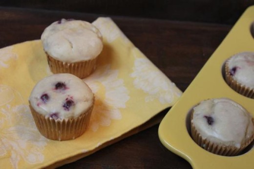 Gluten Free Lemon Blueberry Muffins