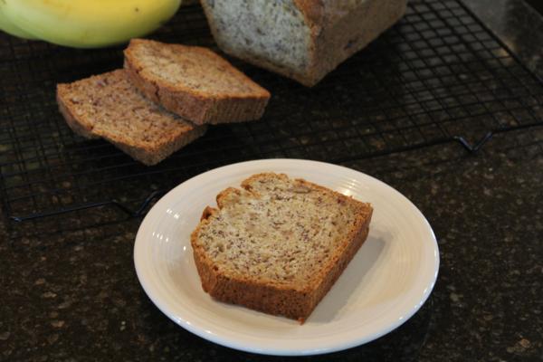 Banana Bread on white plate