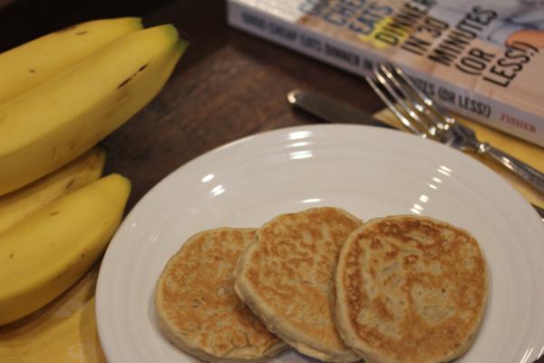 Easy Whole Wheat Banana Pancakes__