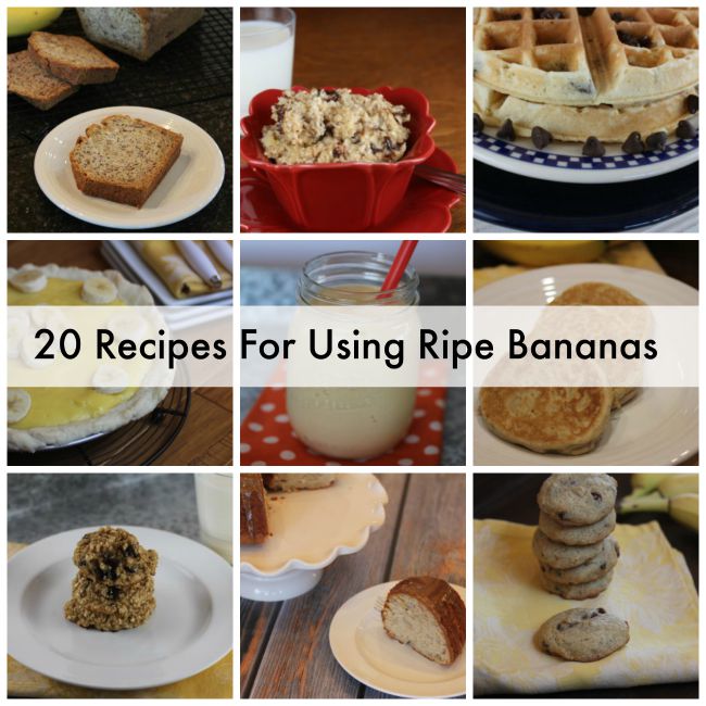 20 Recipes for Using Ripe Bananas