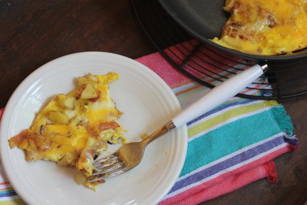 Apple Bacon Cheese Frittata-