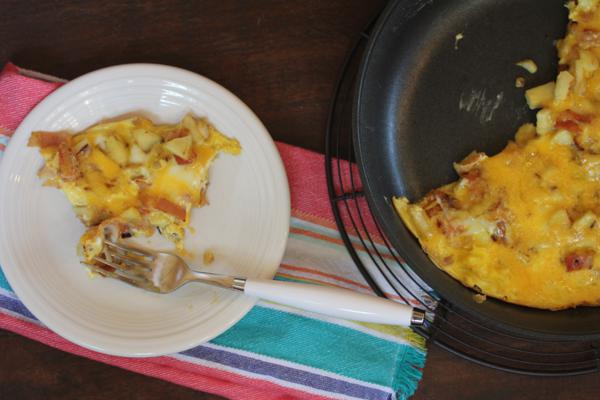 Apple Bacon Cheese Frittata