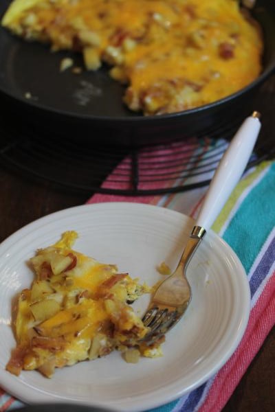 Apple Bacon Cheese Frittata_