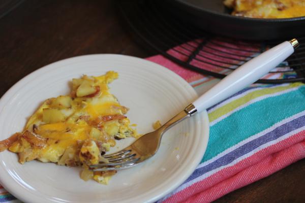 Apple Bacon Cheese Frittata__