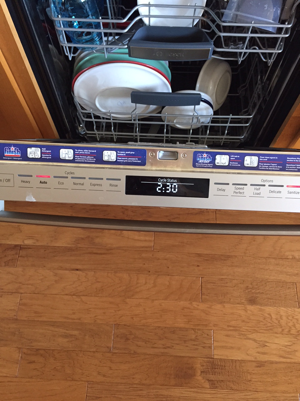 bosch dishwasher clean 30 cycle