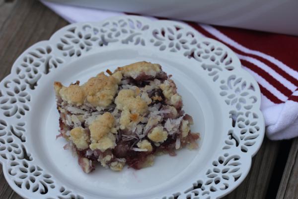 Coconut Raspberry Bars-