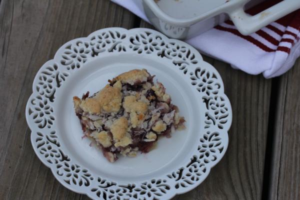 Coconut Raspberry Bars--