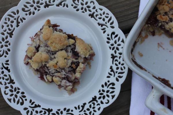 Coconut Raspberry Bars__