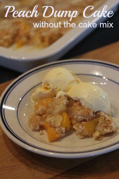 Peach Dump Cake without Cake Mix
