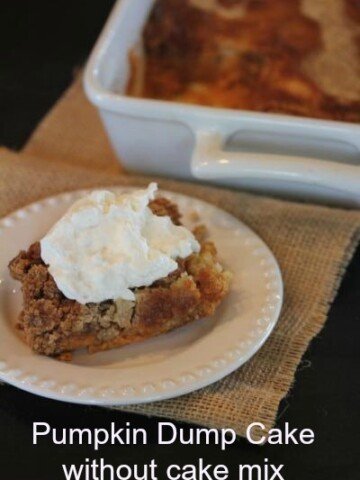 Pumpkin Dump Cake without Cake Mix