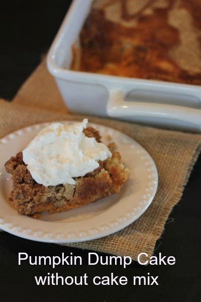 Pumpkin Dump Cake without Cake Mix