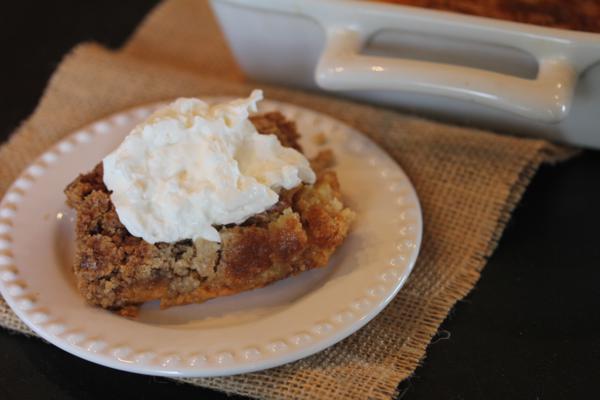 Pumpkin Dump Cake without the Mix