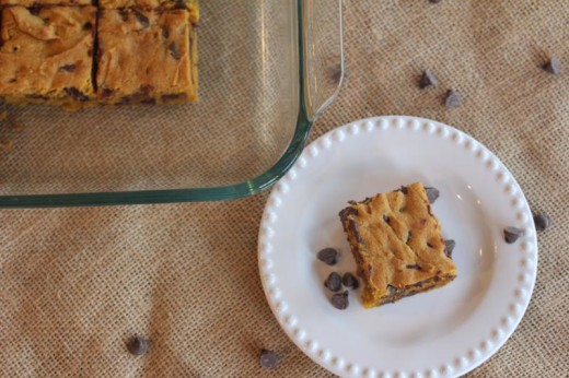 Chocolate Chip Pumpkin Bars