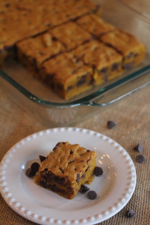 Chocolate Chip Pumpkin Bars
