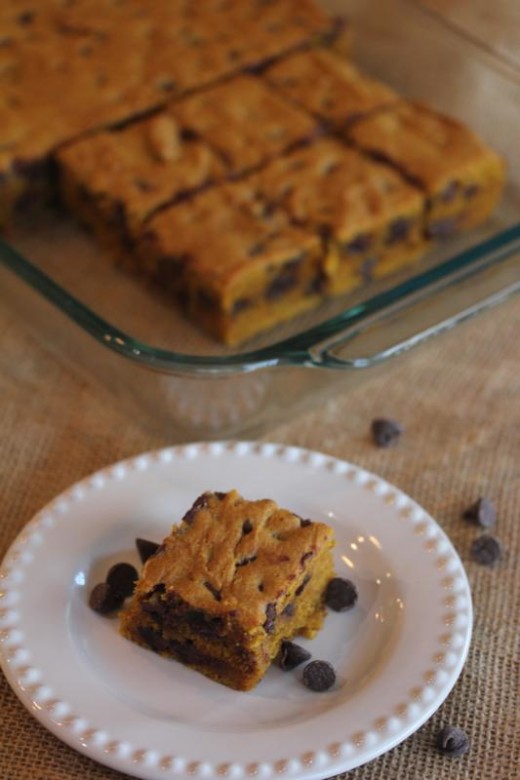 Chocolate Chip Pumpkin Bars