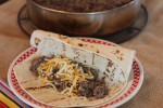 ground beef tacos with salsa verde