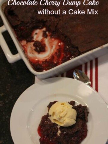 Chocolate Cherry Dump Cake without Cake Mix