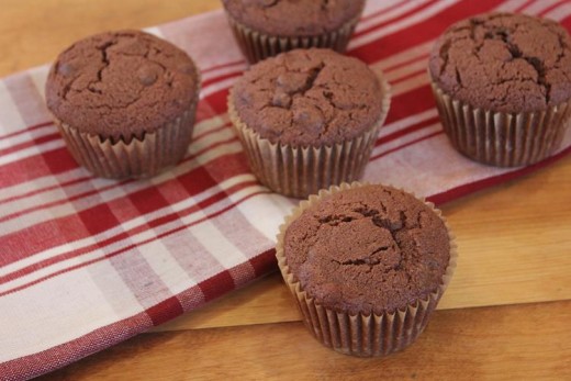 gluten free double chocolate muffin