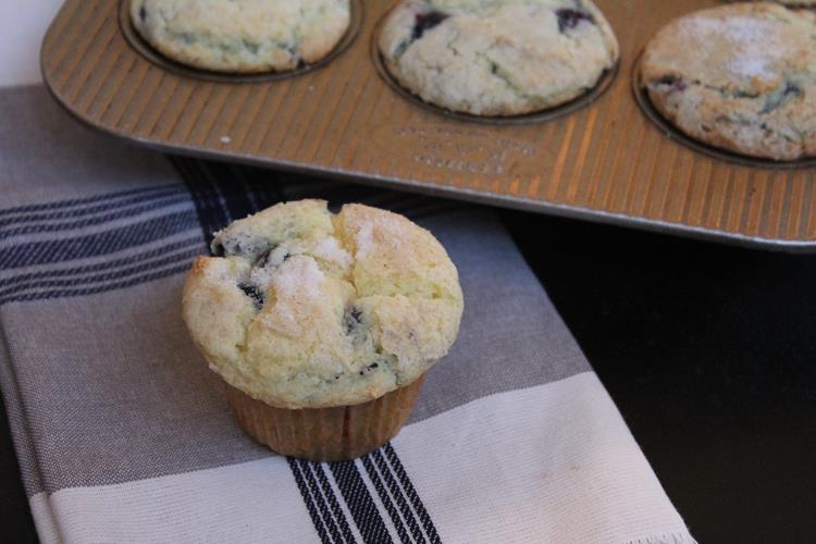 Gluten Free Blueberry Coffee Cake Muffin