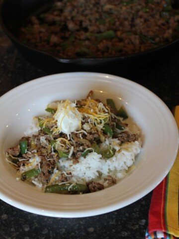 Ground Beef Fajita Bowls