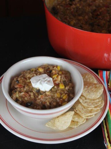 One Pot Taco Dinner with Rice