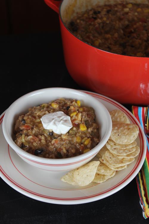 One Pot Taco Dinner with Rice