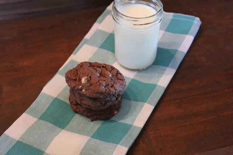 Gluten Free Double Chocolate White Chocolate Cookies