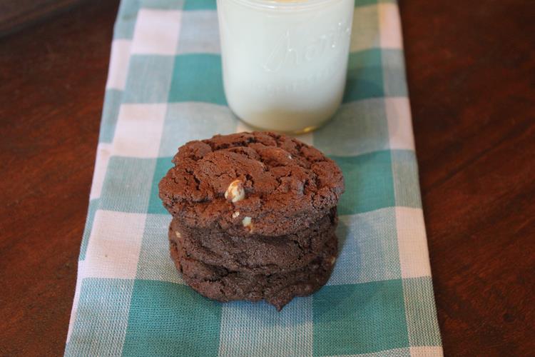 Gluten Free Double Chocolate White Chocolate Cookies