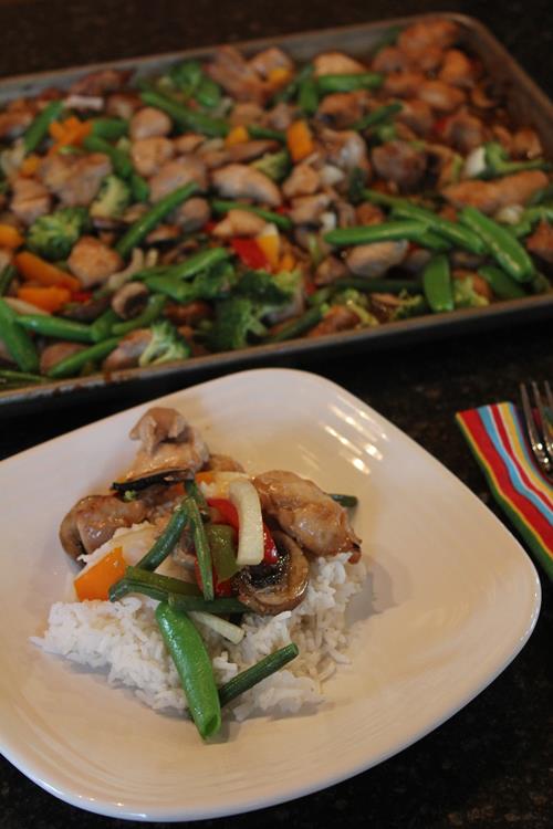 Sheet Pan Chicken Stir Fry