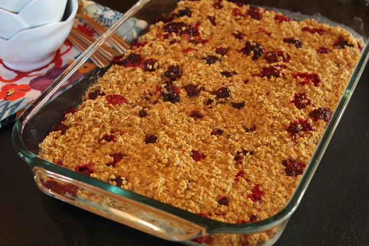 Blackberry Baked Oatmeal