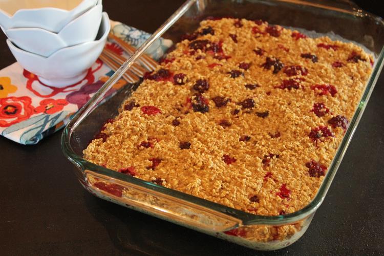 Blackberry Baked Oatmeal