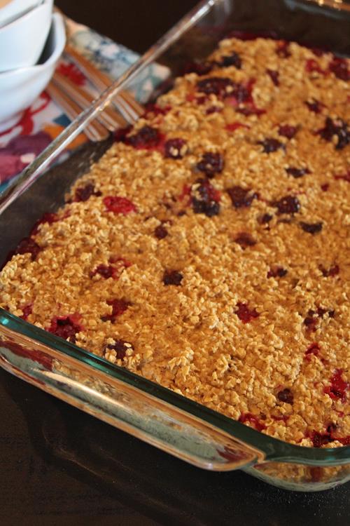 Blackberry Baked Oatmeal