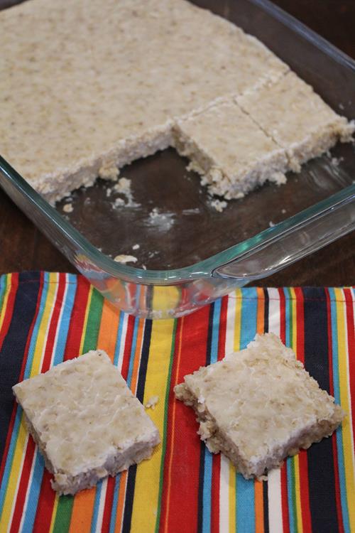 White Chocolate No Bake Cookie Bars