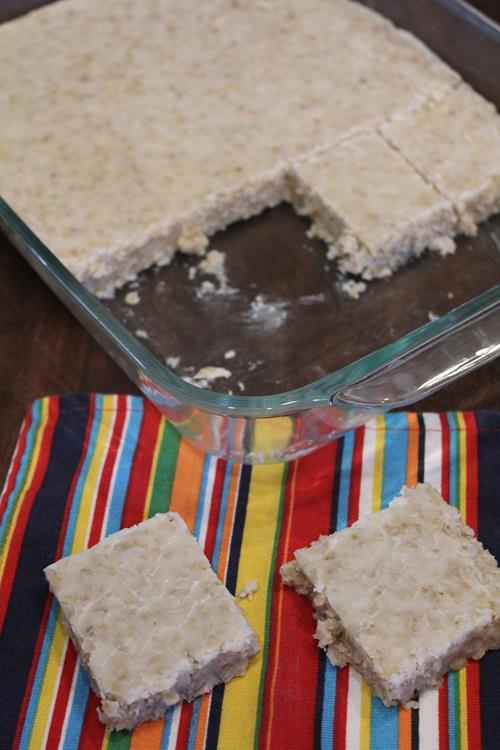 White Chocolate No Bake Cookie Bars