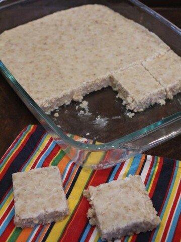 White Chocolate No Bake Cookie Bars