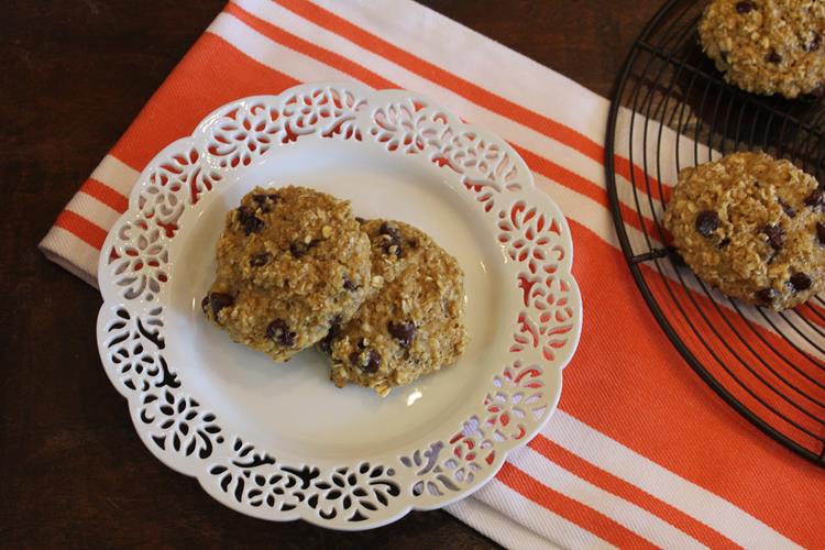 Chocolate Chip Orange Oatmeal Breakfast Cookies