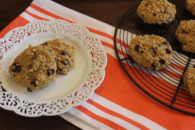 Chocolate Chip Orange Oatmeal Breakfast Cookies